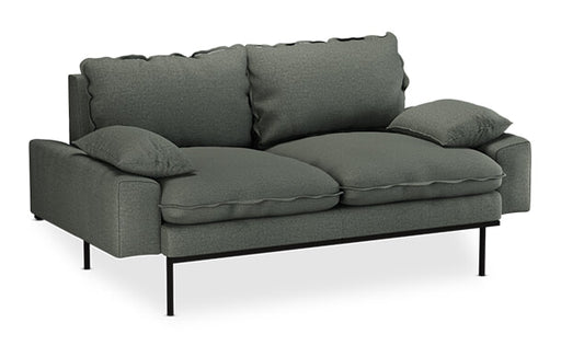 HKliving 2-zits Bank Retro 175cm, Wander stof - Legergroen