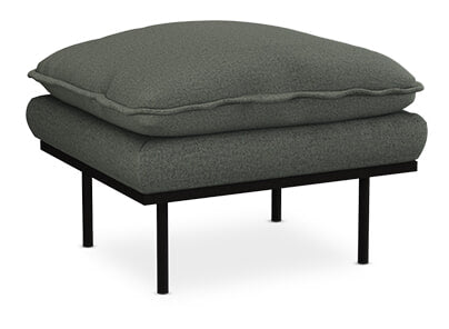 HKliving Hocker Retro Wander stof - Army Green