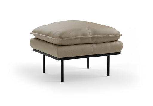 HKliving Hocker Retro Deco stof, 72 x 65cm - Pebble