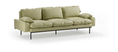 HKliving 4-zits Bank Retro 245cm, Deco stof - Sage