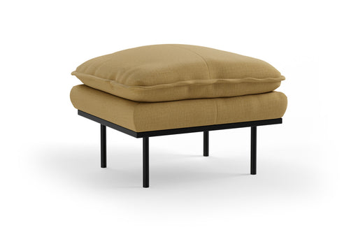 HKliving Hocker Retro Cocoon stof, 72 x 65cm - Beige