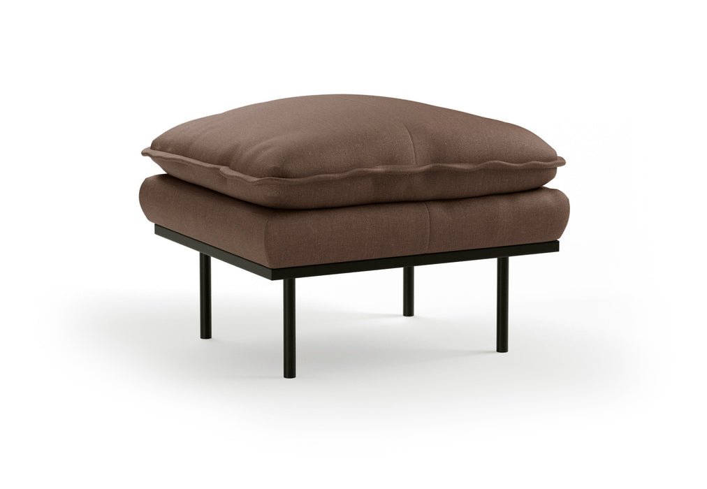 HKliving Hocker Retro Stof, 72 x 65cm - Quicksand