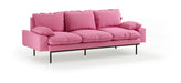HKliving 3-zits Bank Retro 225cm, Katoen - Candy