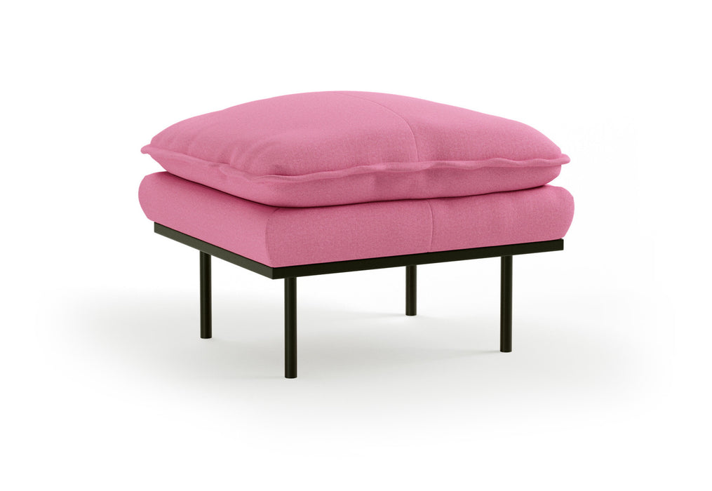 HKliving Hocker Retro Stof, 72 x 65cm - Candy