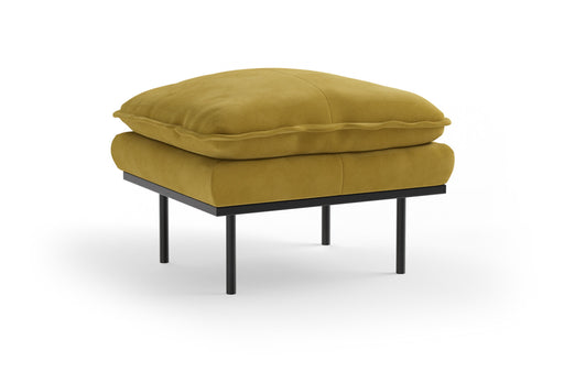 HKliving Hocker Retro Velvet 72 x 65cm - Thai Curry