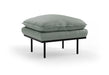 HKliving Hocker Retro Dallas stof, 72 x 65cm - Breeze