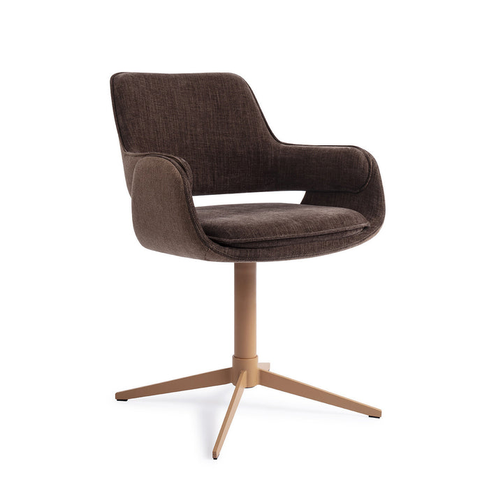 Jesper Home Eetkamerstoel 'Oketo' Draaibaar - Chestnut Chase - ThatLyfeStyle