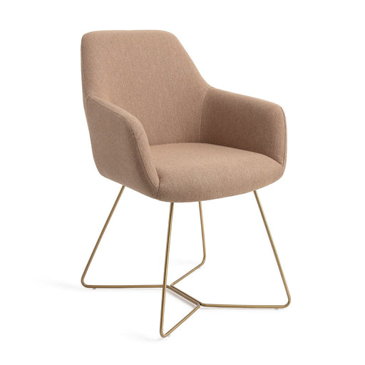 Jesper Home Eetkamerstoel Hiroo Beehive Gold