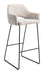 Jesper Home Barkruk Yanai Slide Black - Pigeon (zithoogte 75cm)