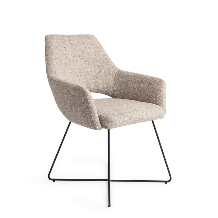 Jesper Home Eetkamerstoel Yanai Cross Black - Biscuit Beach