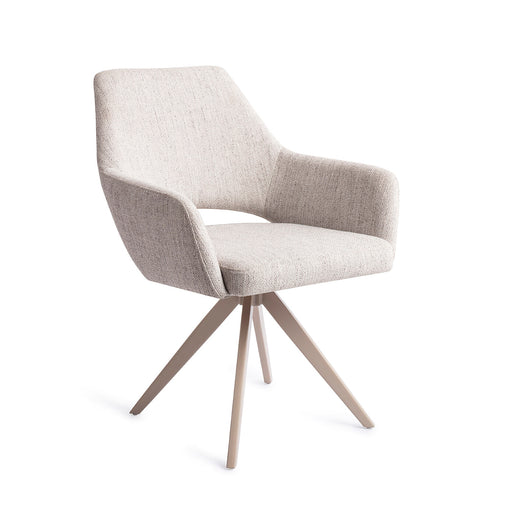 Jesper Home Draaibare Eetkamerstoel Yanai Turn Beige - Pigeon - ThatLyfeStyle