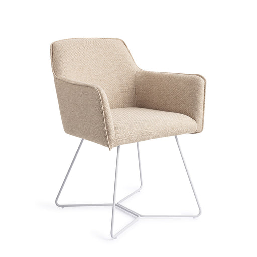 Jesper Home Eetkamerstoel Hofu Beehive White - Wild Walnut - ThatLyfeStyle