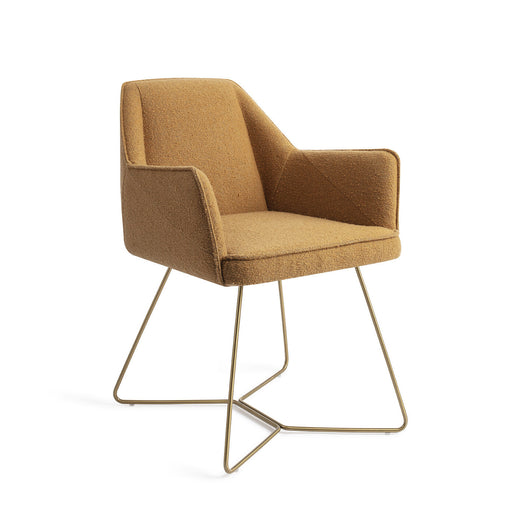Jesper Home Eetkamerstoel Tome Beehive Gold