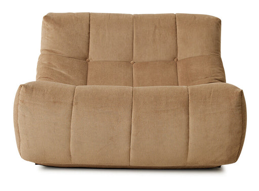 HKliving Fauteuil Lazy Ribstof - Bruin
