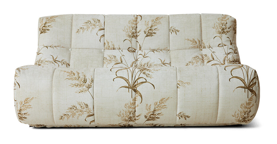 HKliving Bank Lazy Reeds stof, 158cm - Botanic