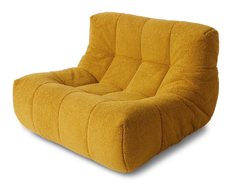 HKliving Fauteuil Lazy Fluffy stof - Oker