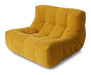 HKliving Fauteuil Lazy Fluffy stof - Oker