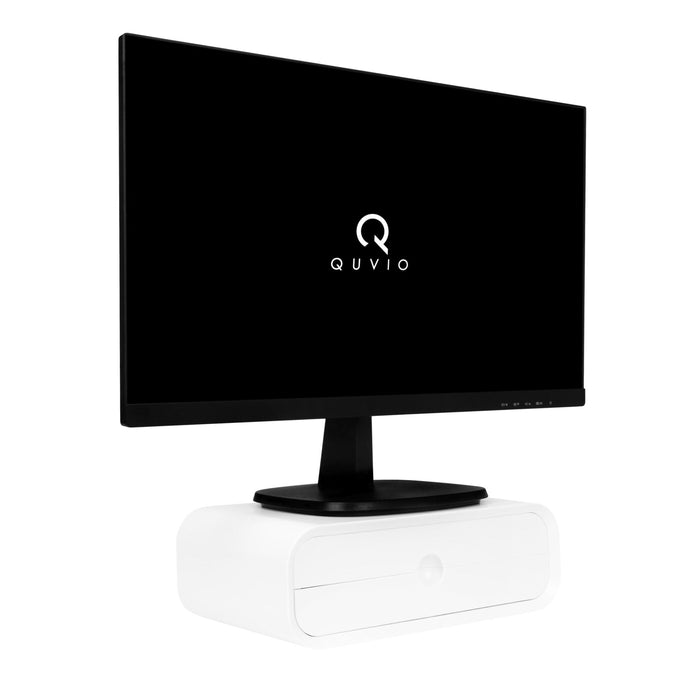 QUVIO Monitorstandaard - Incl. 2 Opberglades