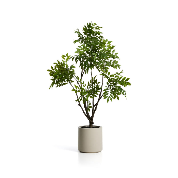 Kave Home Kunstplant Rhus Incl. witte pot, 185cm - Groen