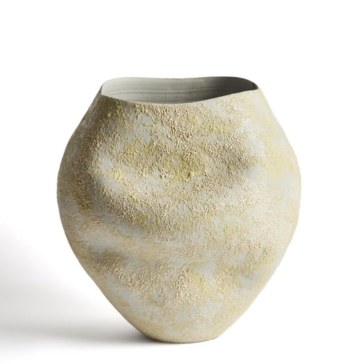 Kave Home Vaas Medira Keramiek, 35cm - Geel - ThatLyfeStyle