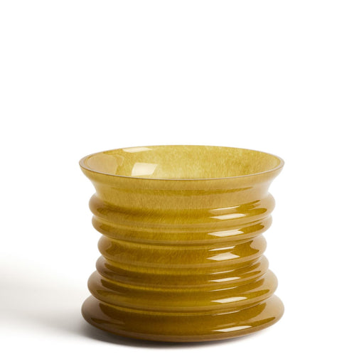 Kave Home Vaas Ambere 20cm - Geel - ThatLyfeStyle