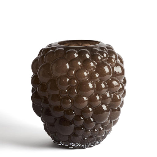 Kave Home Vaas Mure Glas - Bruin - ThatLyfeStyle
