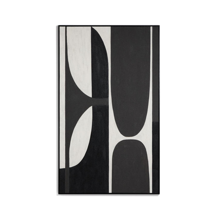 Kave Home Schilderij Onure 200 x 120cm - Zwart - ThatLyfeStyle