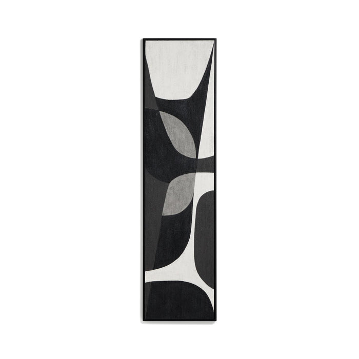 Kave Home Schilderij Onure 180 x 45cm - Zwart - ThatLyfeStyle
