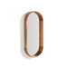 Kave Home Ovale Spiegel Berale Acaciahout, 76 x 33cm - Bruin - Ovaal