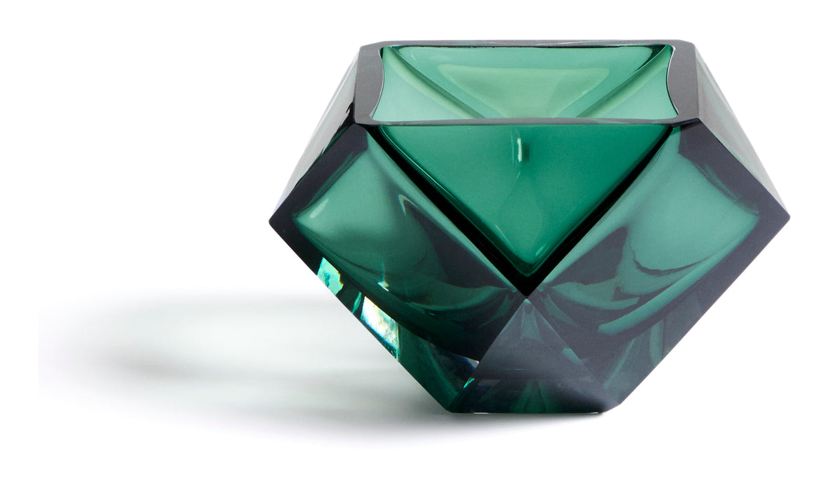 Kave Home Tafelstuk Uconi Glas, 14cm - Smaragdgroen