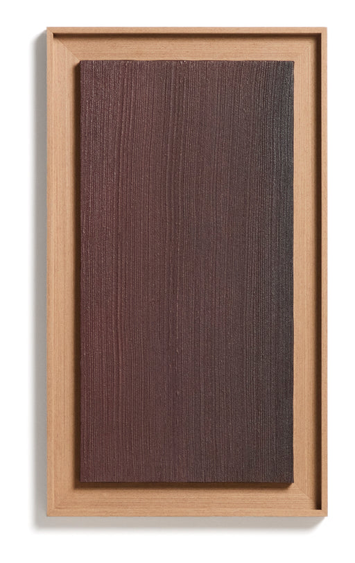 Kave Home Schilderij Breon Handgeschilderd, 70 x 40cm - Bordeauxrood