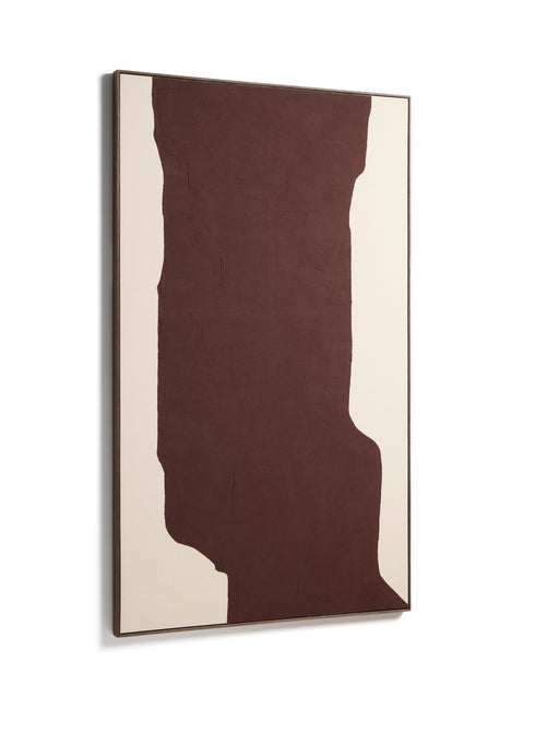Kave Home Schilderij Irden Handgeschilderd, 200 x 120 cm - Rood