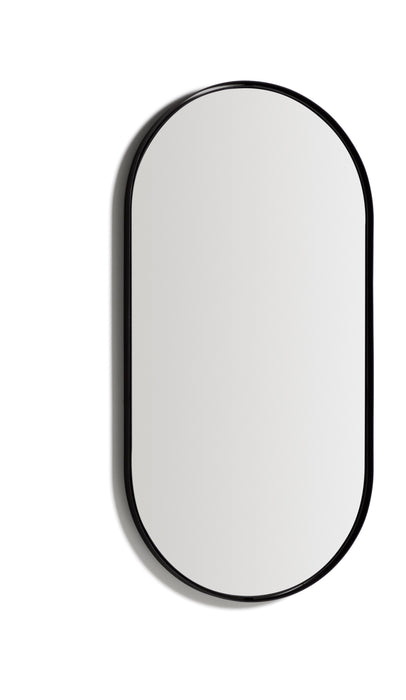 Kave Home Ovale Spiegel Noral 120 x 60cm - Zwart - Ovaal