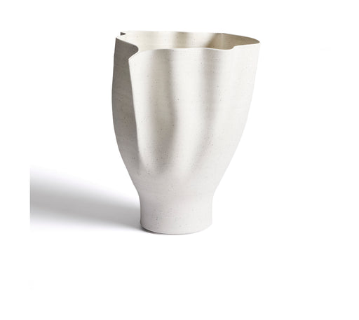 Kave Home Vaas Nilea Keramiek 34 cm - Ecru - Organisch