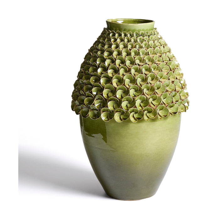 Kave Home Vaas Ederia Keramiek, 52cm - Lichtgroen