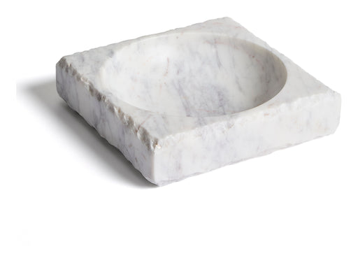 Kave Home Dienblad Vemi Marmer, 20 x 20cm - Wit