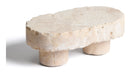 Kave Home Tafelstuk Zuno Travertin, 23 x 13cm - Ecru