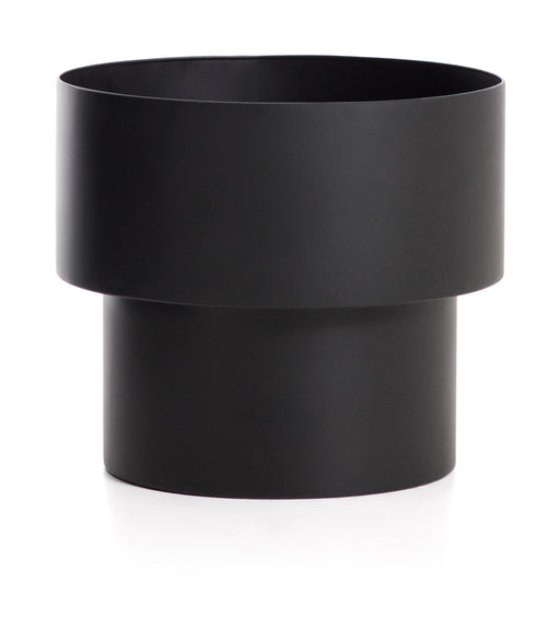 Kave Home Plantenbak Mash Metaal, Ø41cm - Zwart