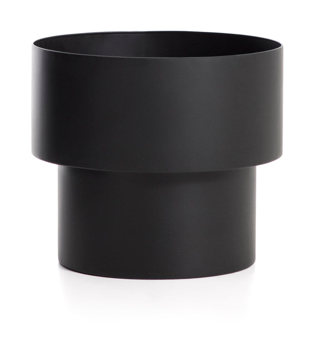 Kave Home Plantenbak Mash Metaal, Ø41cm - Zwart