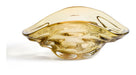 Kave Home Tafelstuk Sidula Glas, 28 x 40cm - Amberkleurig - Organisch
