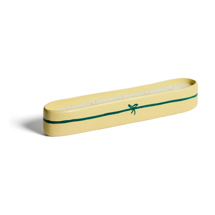 Kave Home Kaars Justine Franco Keramiek, 35 x 5cm - Geel