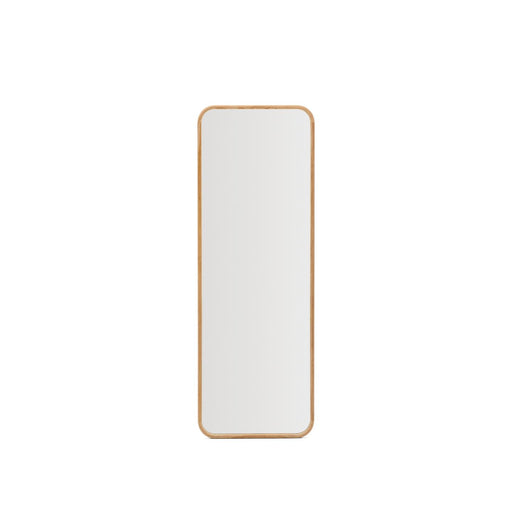 Kave Home Spiegel Milsa Teakhout, 154 x 54cm - Naturel - Passpiegel