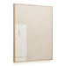 Kave Home Schilderij Salin Verticale streep, Linnen, 100 x 80cm - Beige