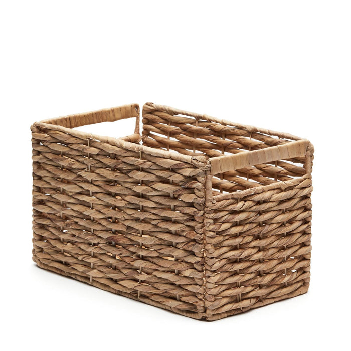 Kave Home Mand Words Waterhyacint, 28cm hoog - Naturel