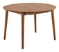 Bendt Uitschuifbare Ronde Eettafel Montreux Walnoot, 115-154 x 115cm - Bruin