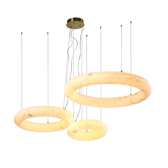 Richmond Hanglamp Thalora Resin, 3-lamps - Wit