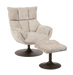 Tower Living Draaifauteuil Force Met voetenbank, Bouclé - Beige