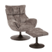 Tower Living Draaifauteuil Force Met voetenbank, Bouclé - Clay