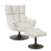 Tower Living Draaifauteuil Force Met voetenbank, Bouclé - Zand