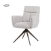 Tower Living Draaibare Eetkamerstoel Varzo Geweven stof - Beige/Bruin
